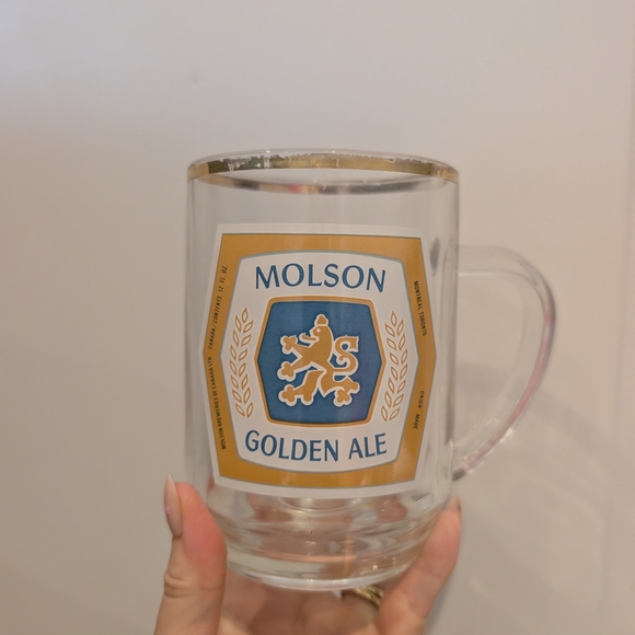 Molson Golden Ale Glass Mug - Picture 1 of 7